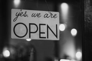 Open for business